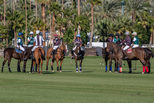 Custom polo jerseys by Kora Apparel at Eldorado Polo Club Women's League