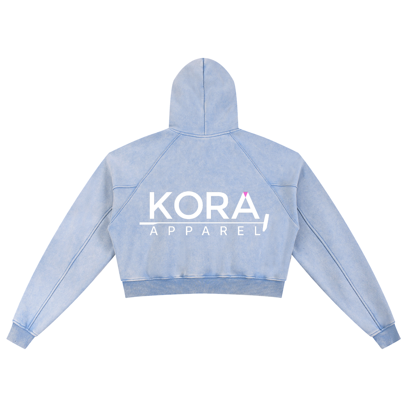 Snow Washed Cropped Hoodie