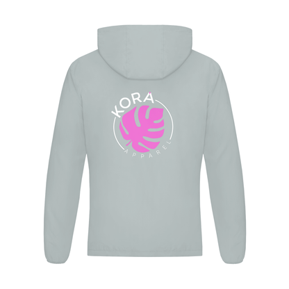 Monstera Soft Hooded Windbreaker