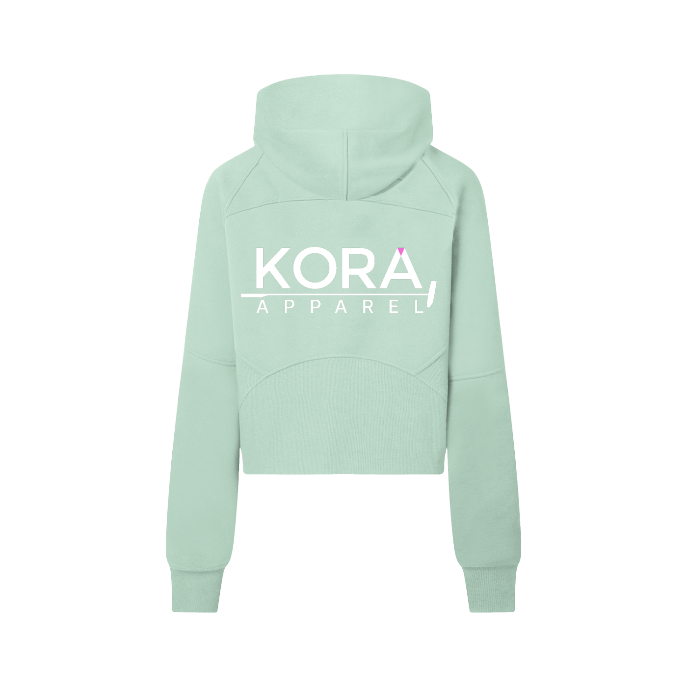 Monstera Diver Cropped Half-Zip Hoodie