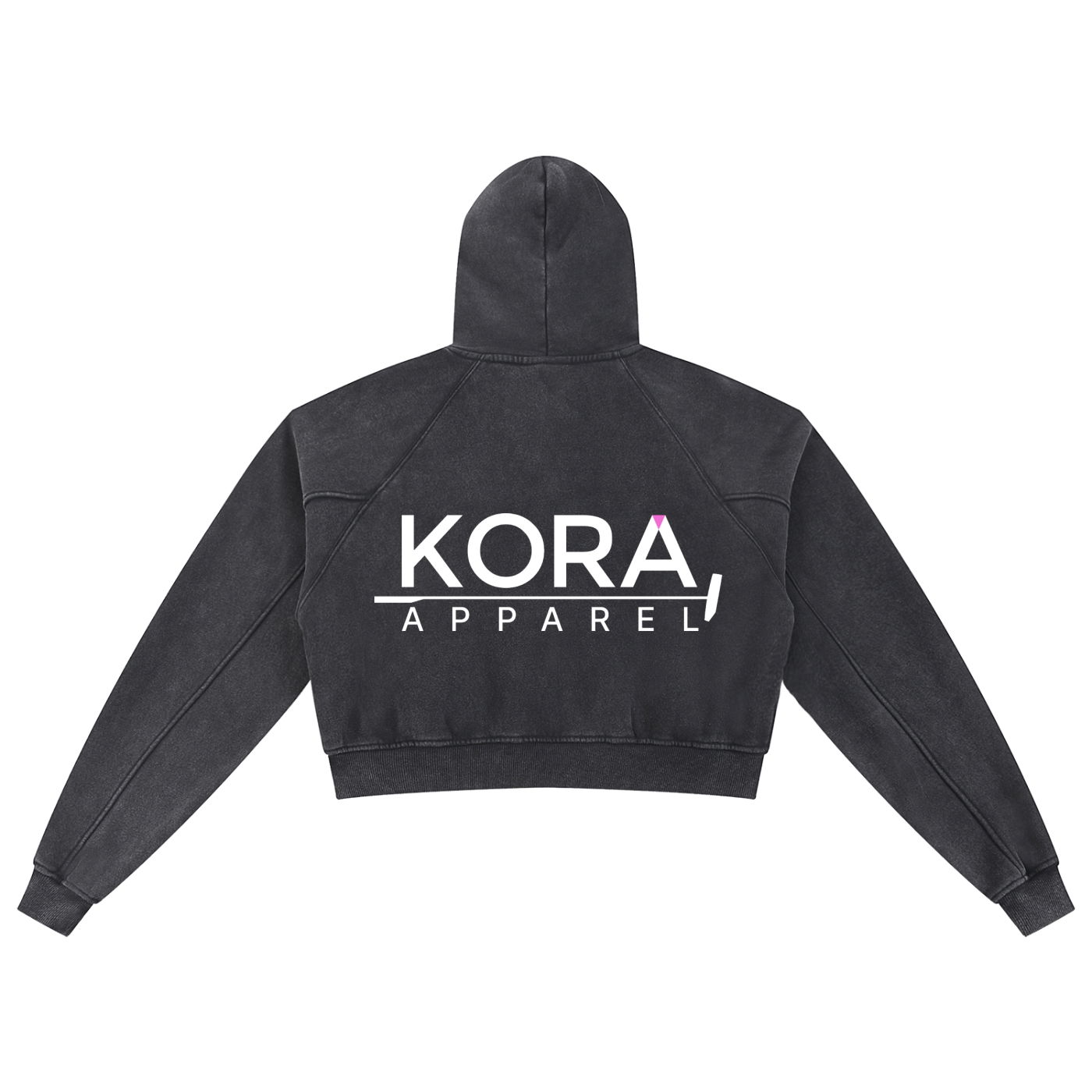 Snow Washed Cropped Hoodie