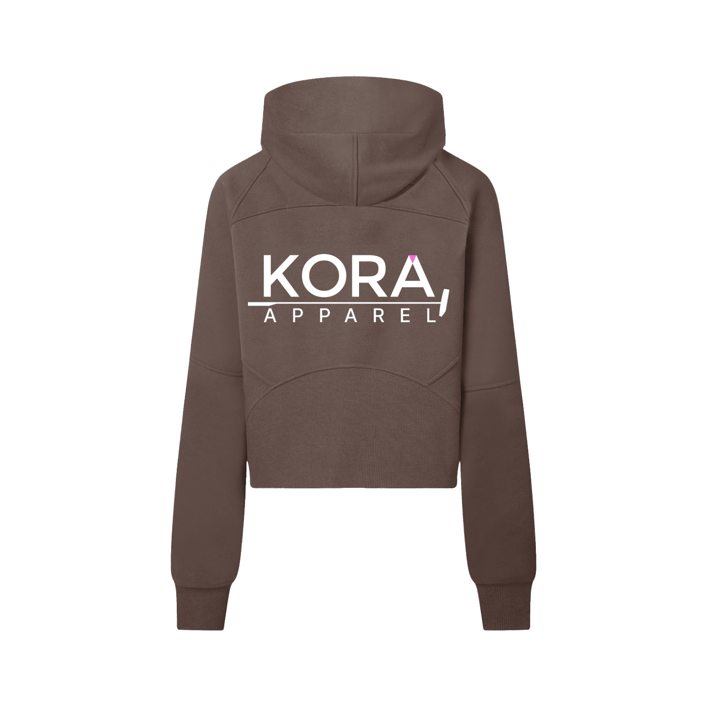 Monstera Diver Cropped Half-Zip Hoodie