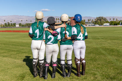Custom Polo Team Jerseys worn at the Eldorado Polo Club Women's League