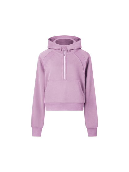Custom Diver Cropped Half Zip Hoodie