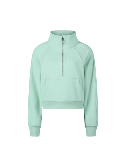 Custom Diver Cropped Half Zip Sweatshirt
