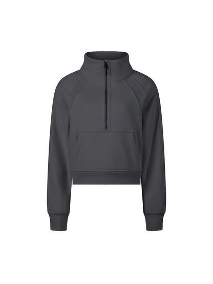 Custom Diver Cropped Half Zip Sweatshirt
