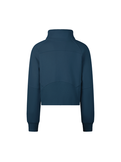 Custom Diver Cropped Half Zip Sweatshirt