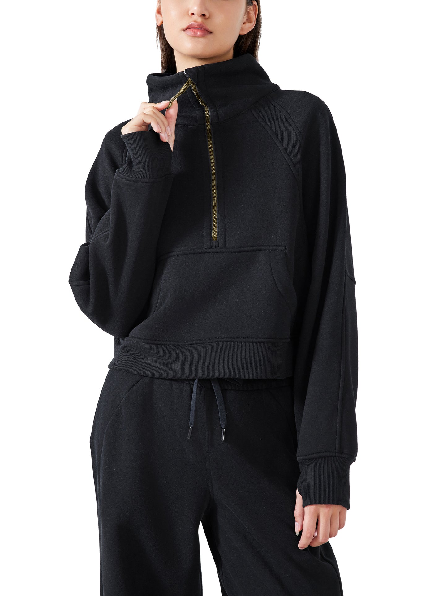 Custom Diver Cropped Half Zip Sweatshirt