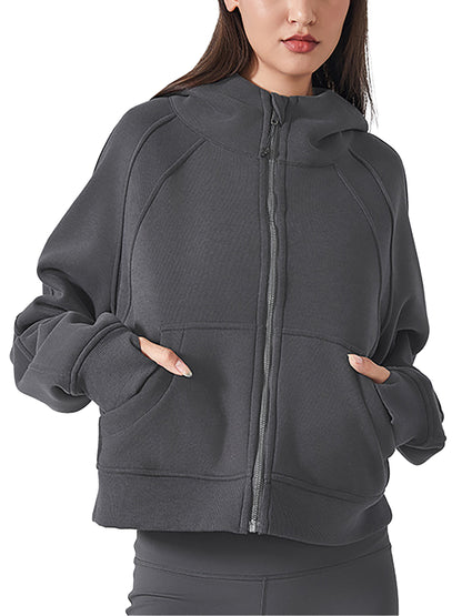 Custom Diver Cropped Full Zip Hoodie