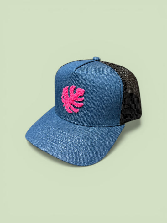 Fuzzy Monstera Trucker Hat