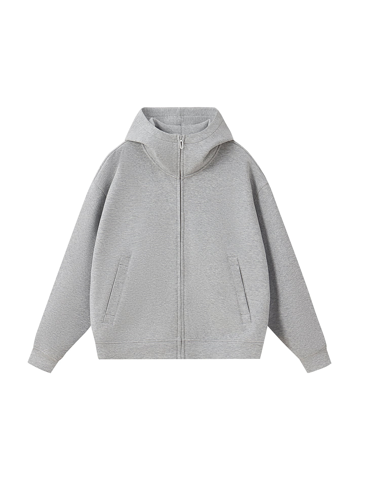 Custom Unisex Heavyweight High Neck Zip-Up Hoodie