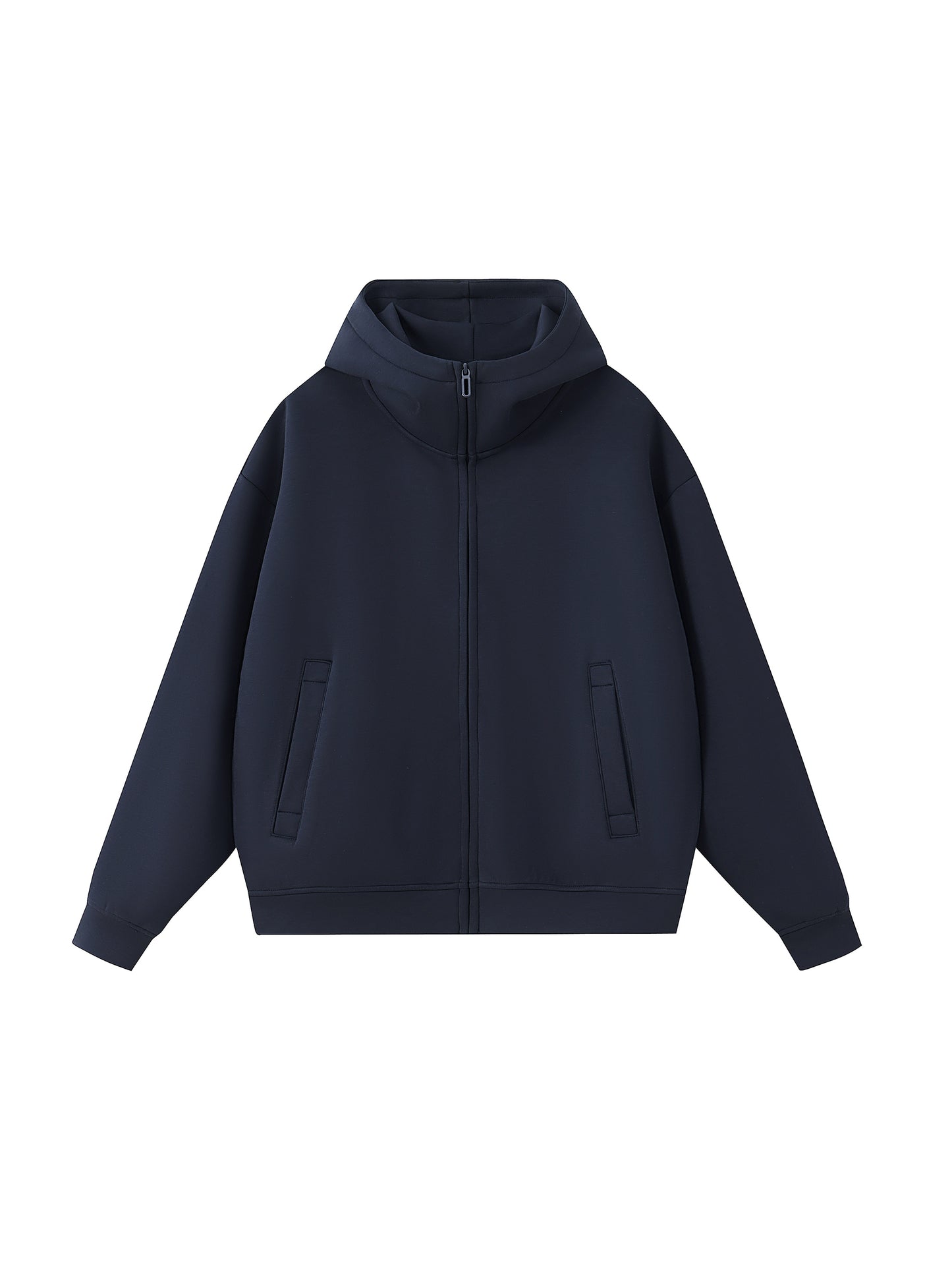 Custom Unisex Heavyweight High Neck Zip-Up Hoodie