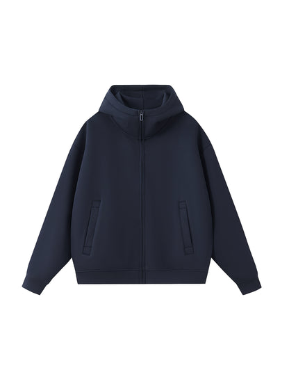 Custom Unisex Heavyweight High Neck Zip-Up Hoodie