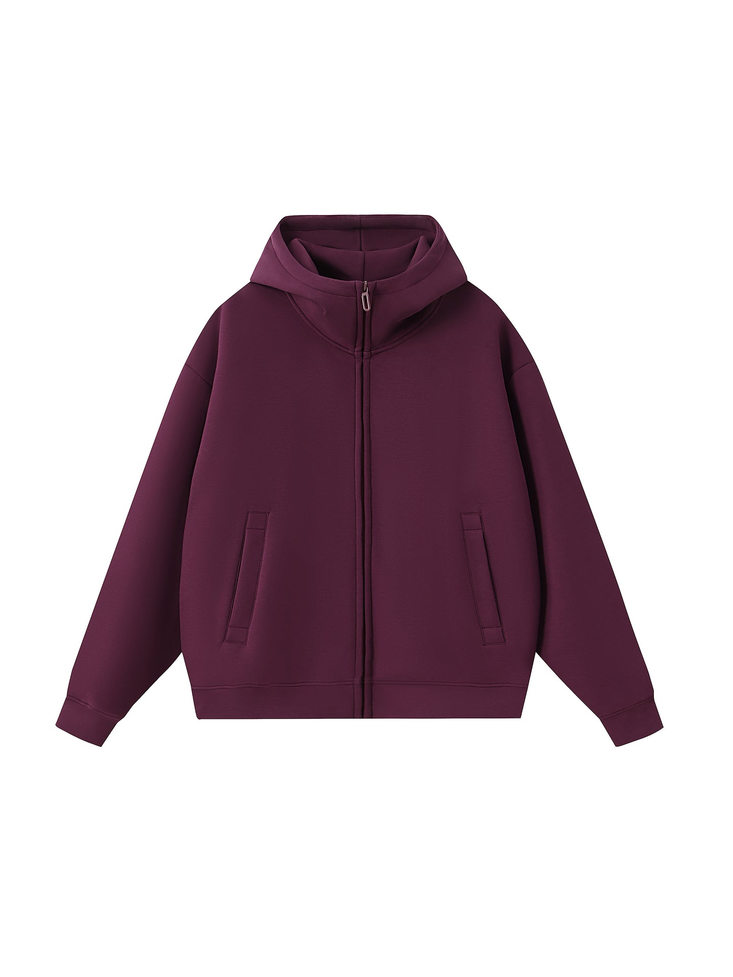Custom Unisex Heavyweight High Neck Zip-Up Hoodie