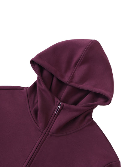 Custom Unisex Heavyweight High Neck Zip-Up Hoodie