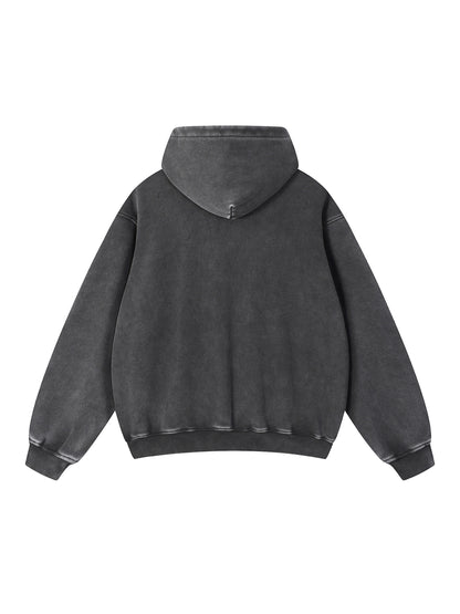 Custom Unisex Snow Wash Fleece Oversize Hoodie