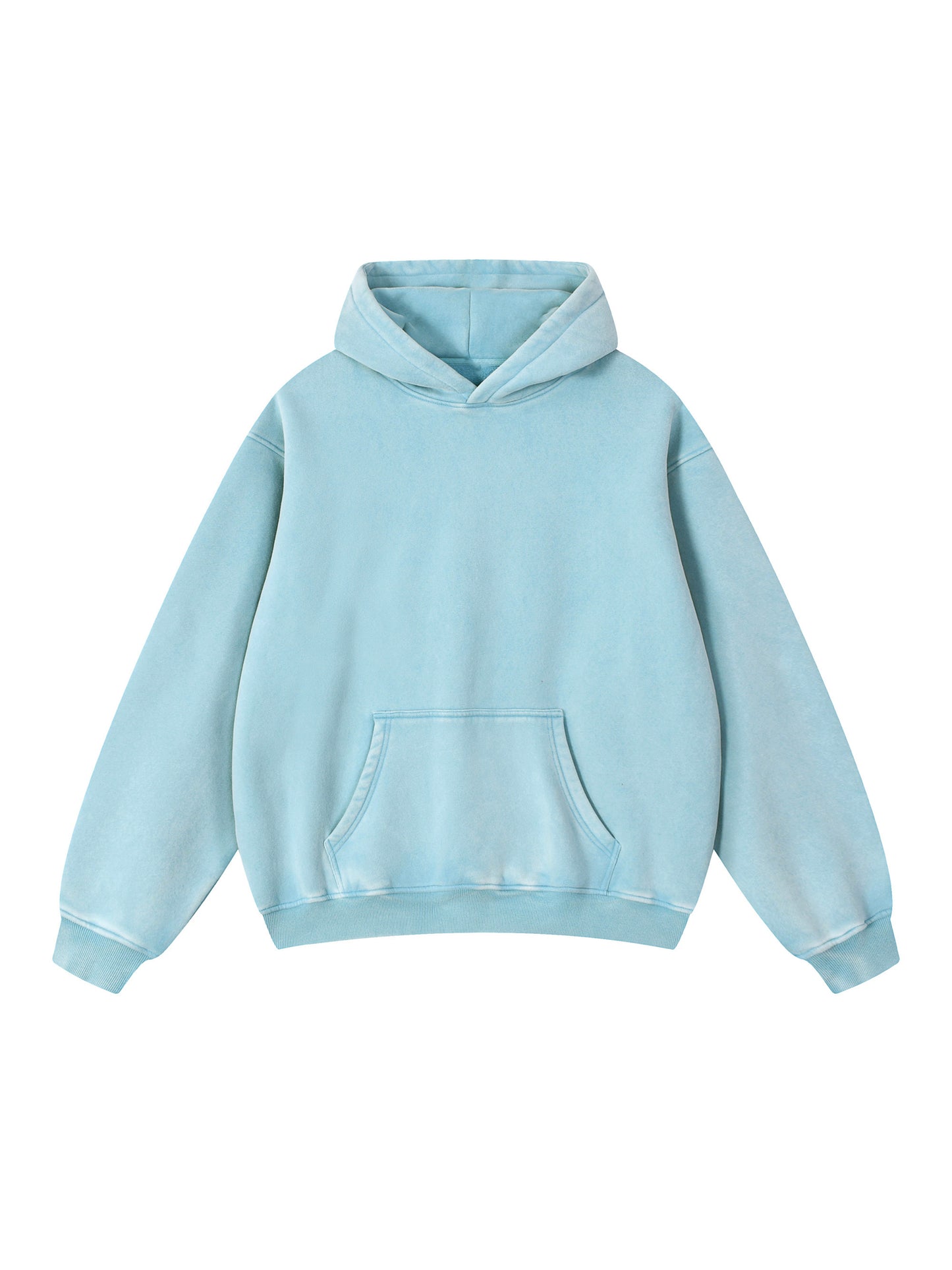 Custom Unisex Snow Wash Fleece Oversize Hoodie