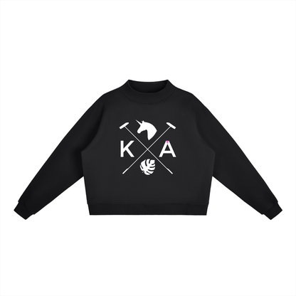 Year of the Unicorn Fleece Mock-Neck Crew Sweatshirt