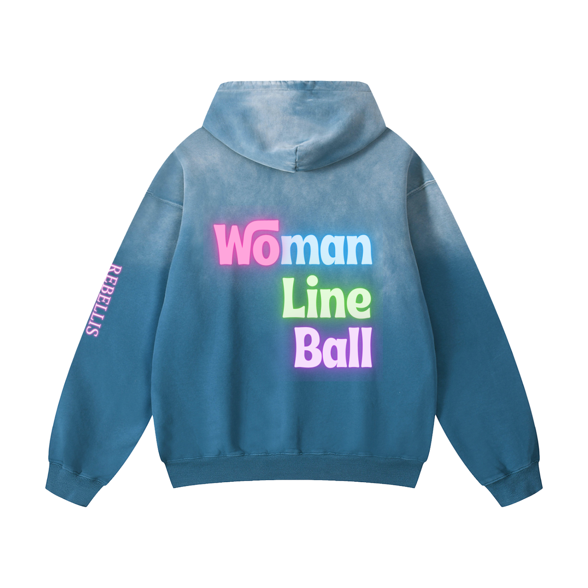 Rebellis x Kora Apparel | Woman - Line - Ball Sunfade Oversized Hoodie