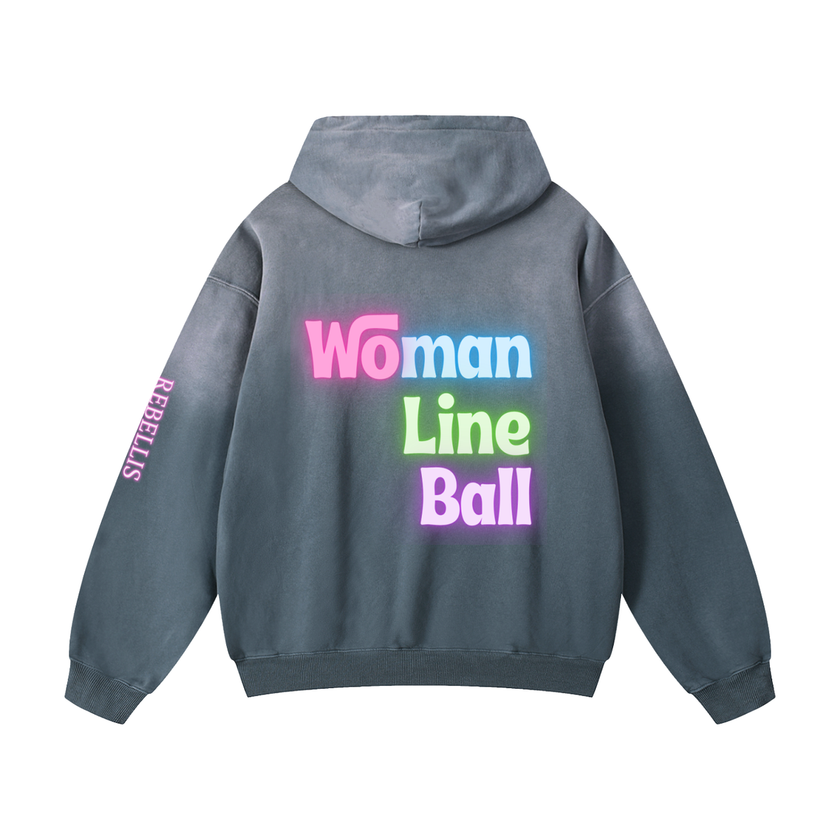 Rebellis x Kora Apparel | Woman - Line - Ball Sunfade Oversized Hoodie