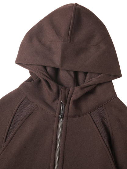 Monstera Diver Cropped Half-Zip Hoodie